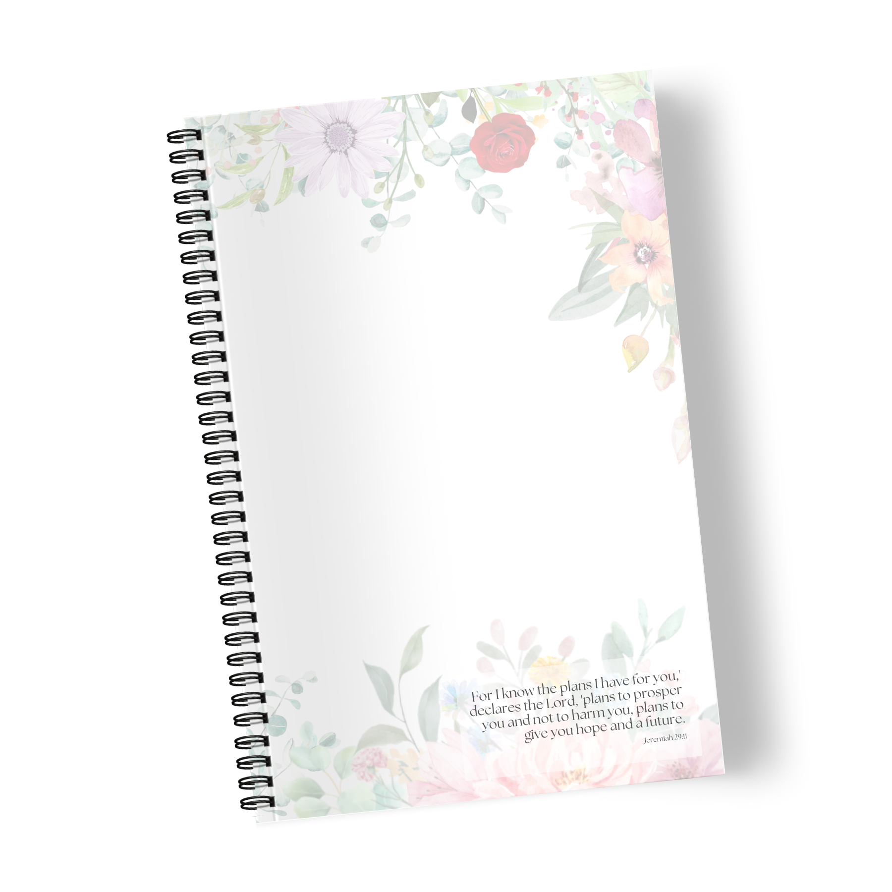 Jeremiah 29:11 Floral Notebook