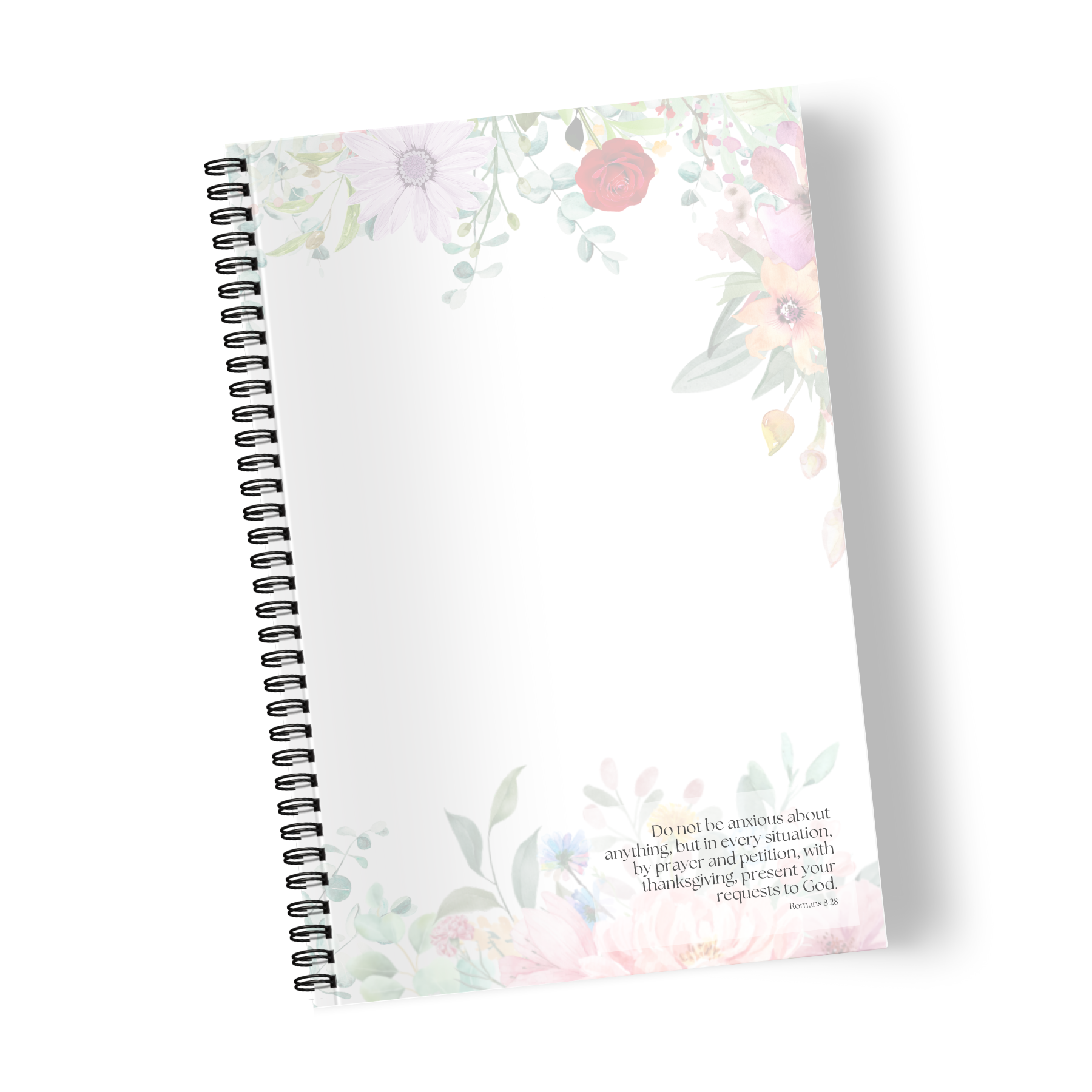 Philippians 4:6 Floral Notebook