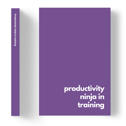 Productivity ninja in training | Lined Paper Notebook