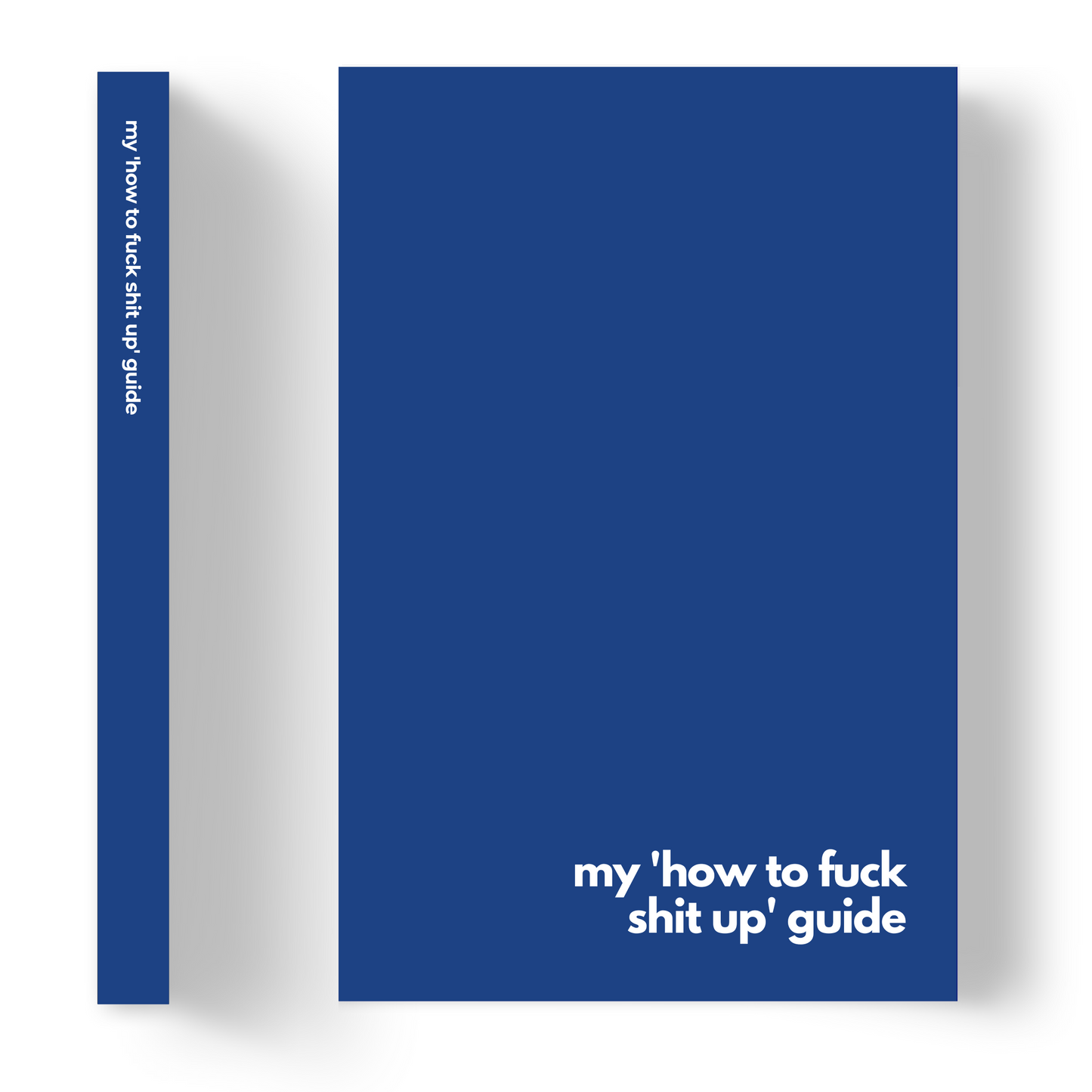 My 'how to fuck shit up' guide | Lined Paper Notebook