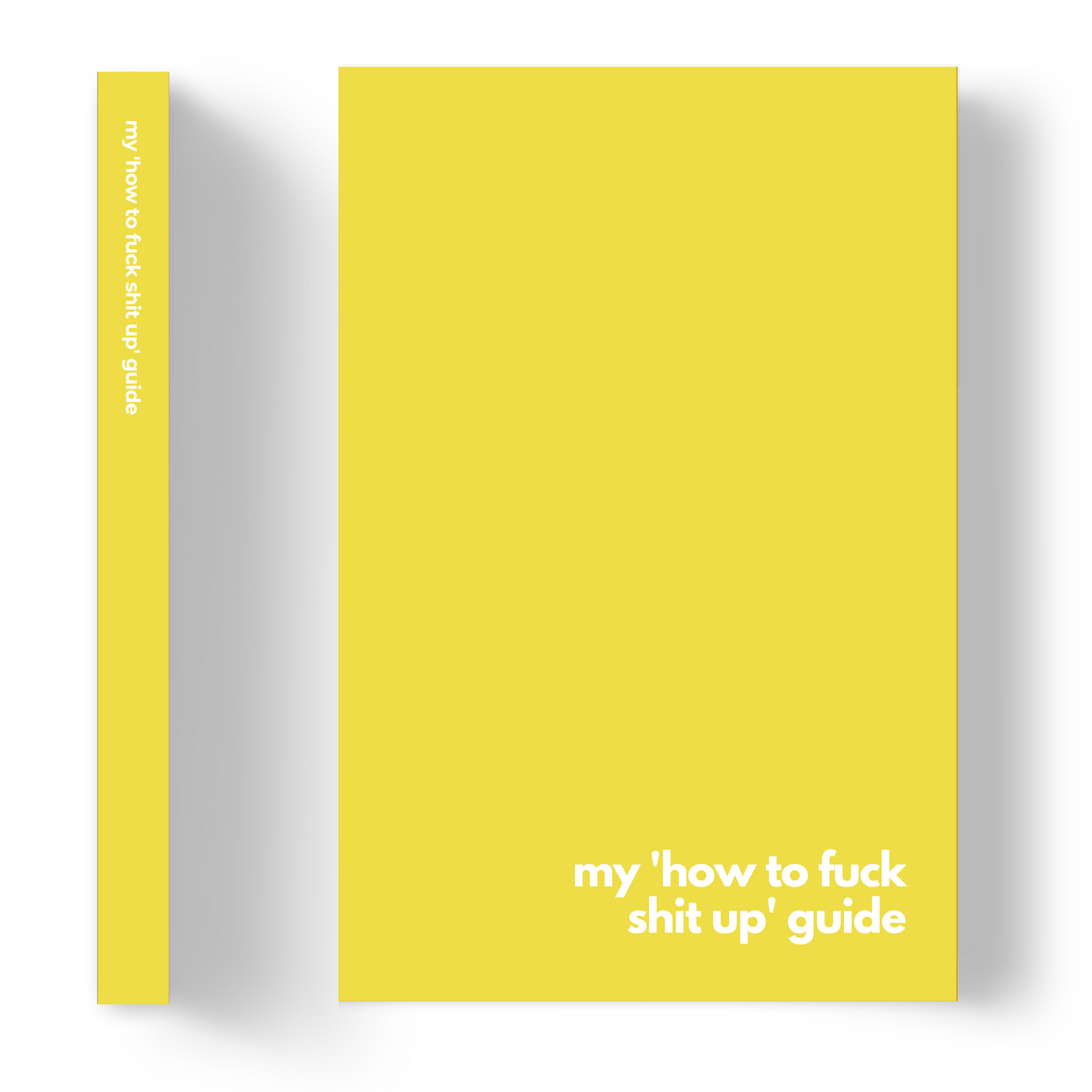 My 'how to fuck shit up' guide | Lined Paper Notebook